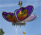 Schmetterling mit 3 Klangr&#246;hren, lila